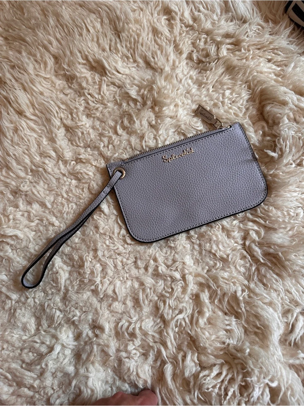 NWT Anthropologie Splendid Navy and White Striped Canvas clutch and wristlet